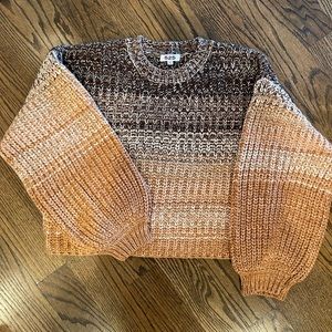 525 America Brown and Tan Gradient Sweater